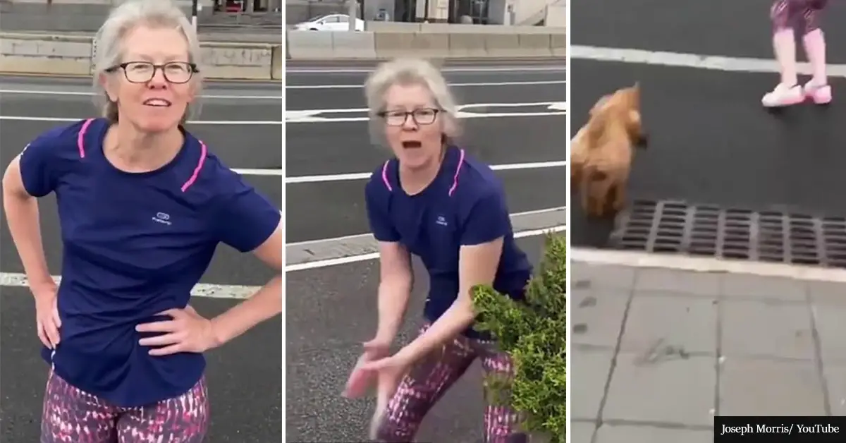 Woman tries to lure dog into traffic on a busy NYC street to teach its owners to put it on leash