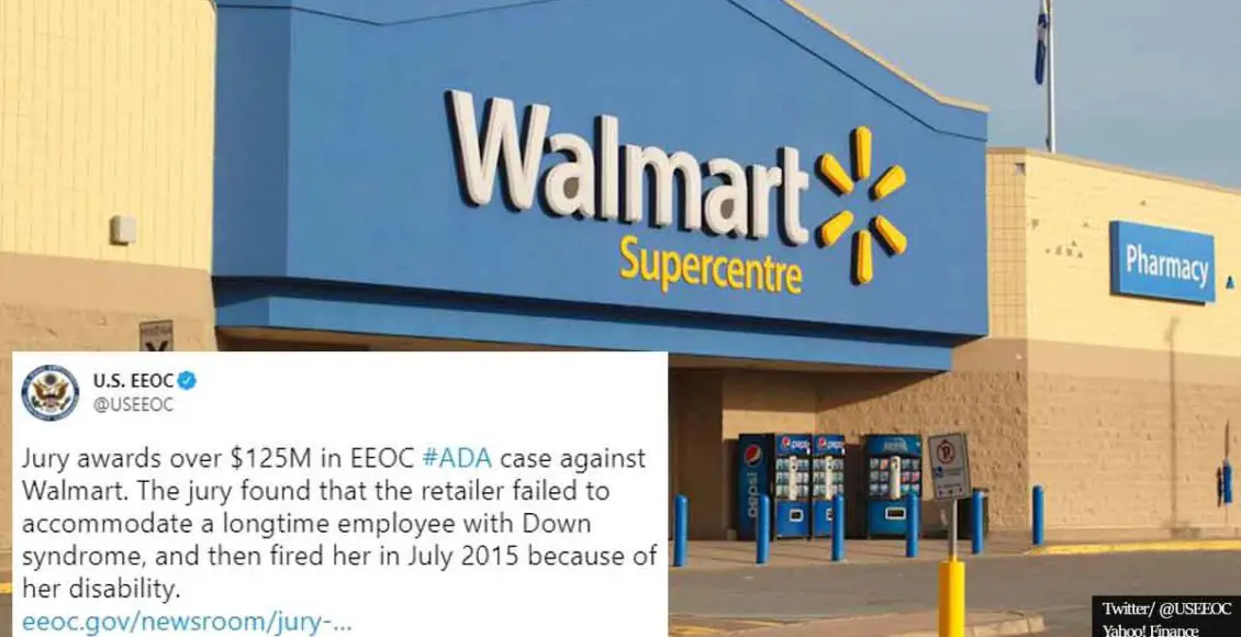 Woman with Down syndrome receives $125 MILLION in discrimination lawsuit against Walmart