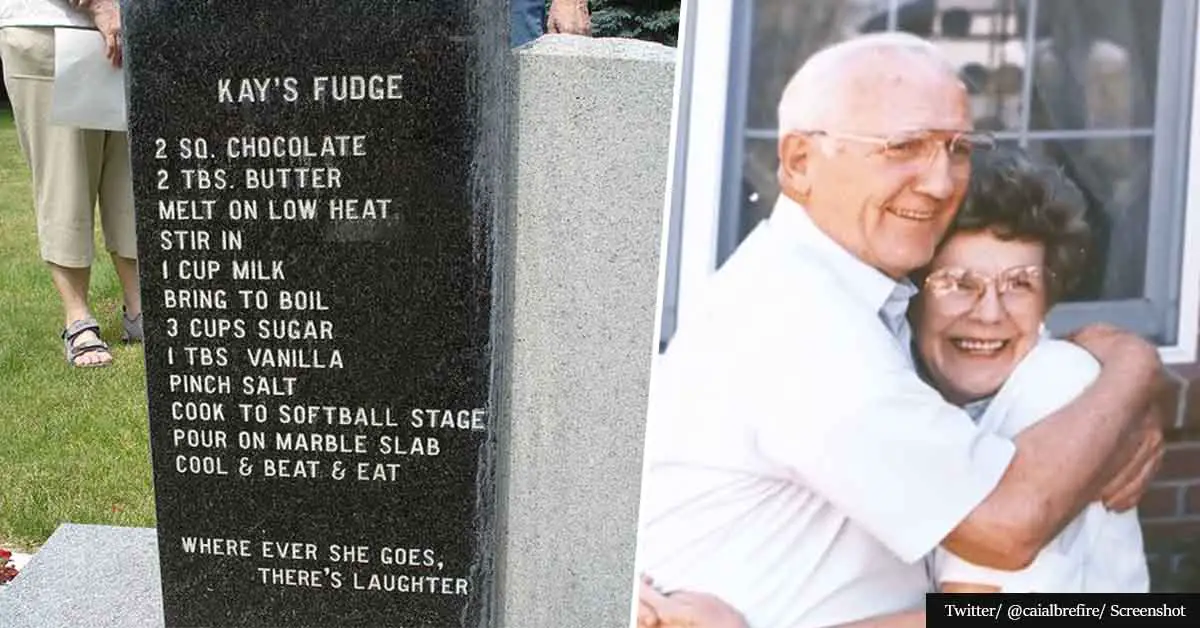 97-year-old woman's gravestone features her iconic fudge recipe