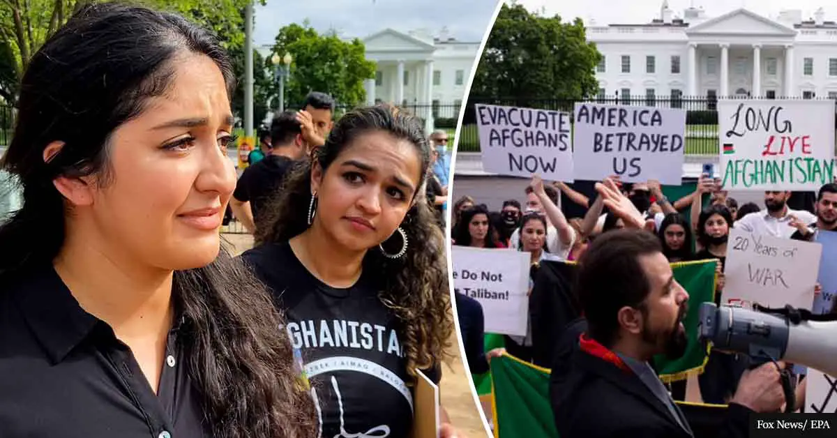 Afghan-Americans protest outside White House, demanding Biden to "do more"