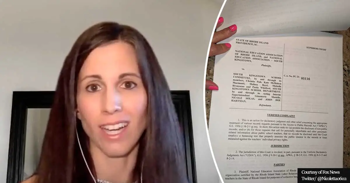 Rhode Island mom SUED by America's largest teacher's union over CRT public records requests