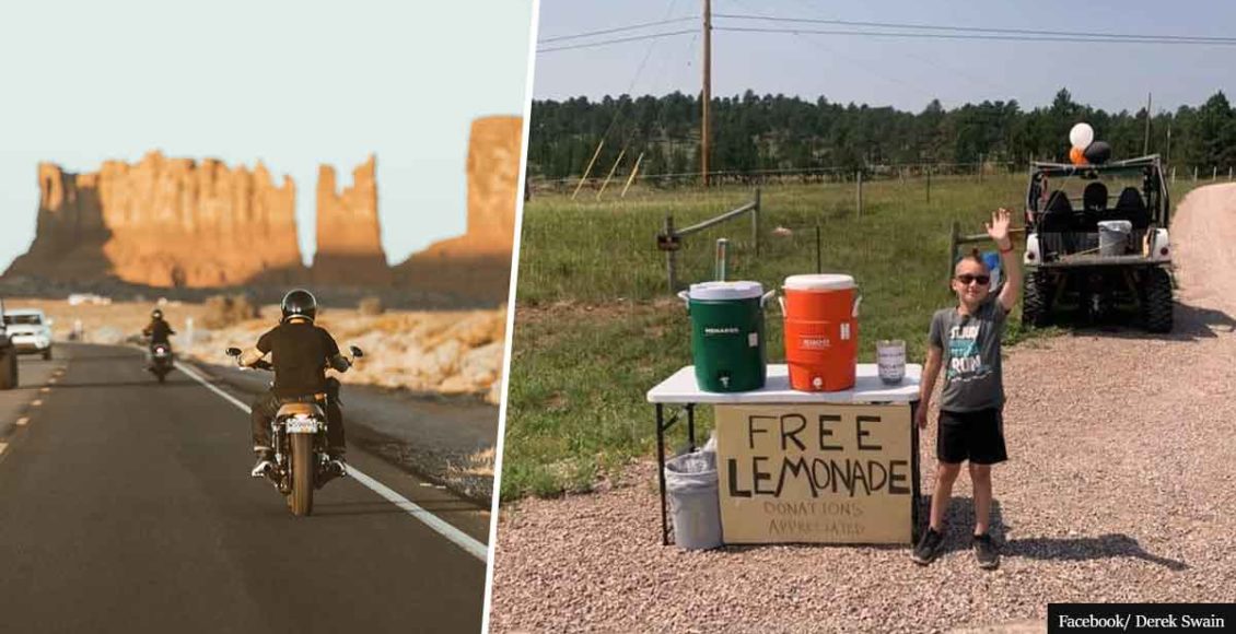 Sturgis Motorcycle Rally praises boy, 8, who runs 'DONATIONS ONLY' lemonade stand