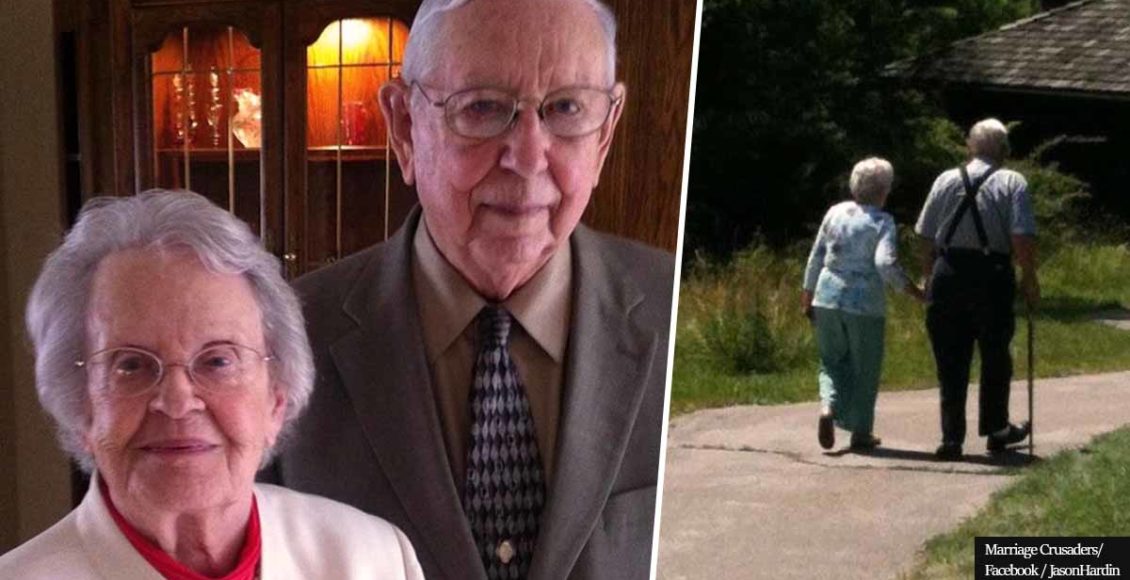 Together FOREVER: Couple married for 77 years were buried together holding hands in one casket