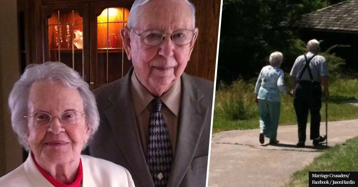 Together FOREVER: Couple married for 77 years were buried together holding hands in one casket