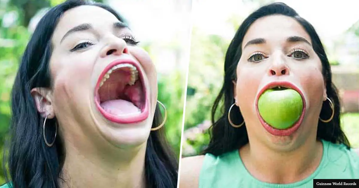 Woman with the WORLD'S LARGEST MOUTH finally gets her Guinness World Record recognition