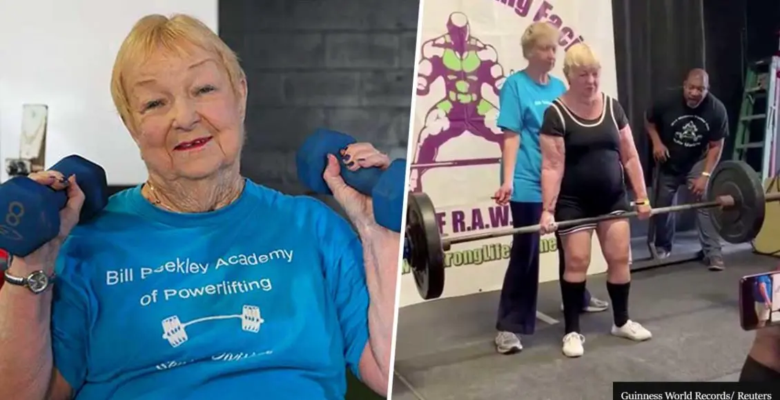 100-year-old grandma holds world record for oldest female competitive powerlifter