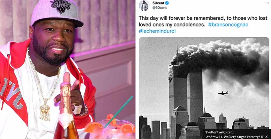 50 Cent bashed for promoting his cognac in a tweet about the 9/11 tragedy