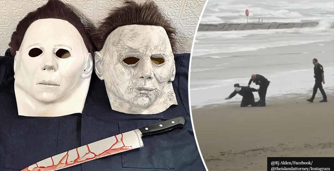 Cops Arrest Lawyer For Dressing As Michael Myers On Beach