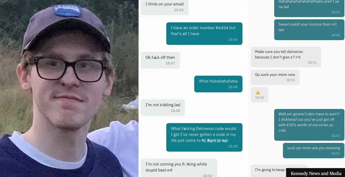 Deliveroo rider FIRED for calling disabled customer a 'stupid white b*stard'