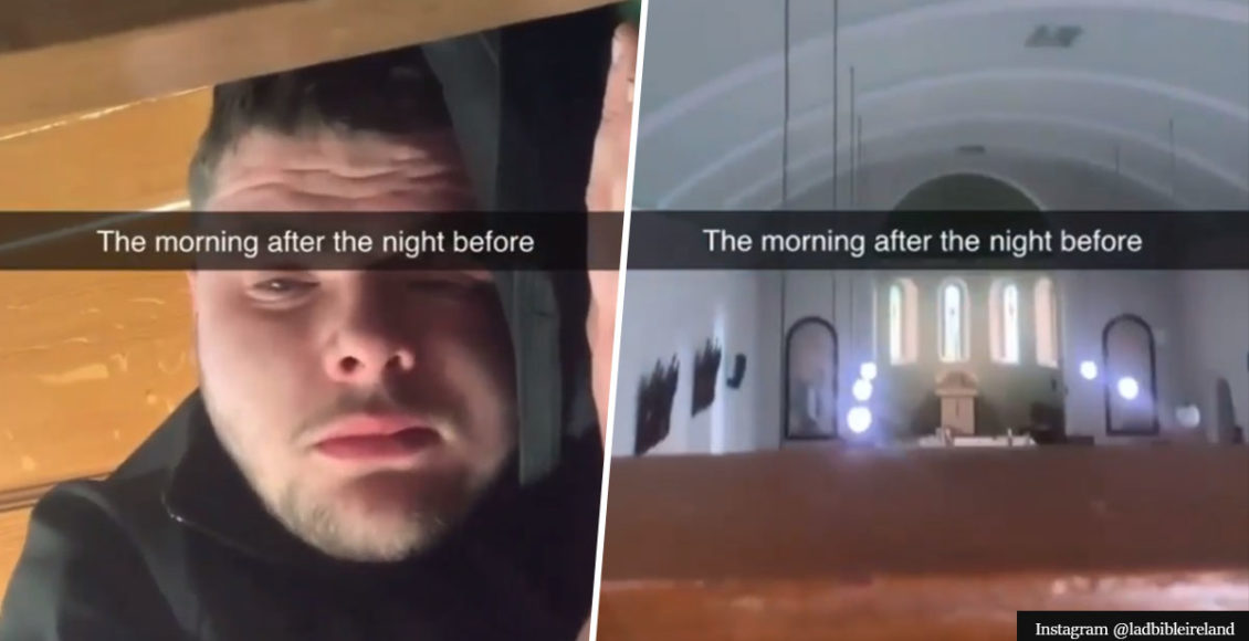 Guy Wakes Up In The Middle Of A Church Service After A Night Of Heavy Drinking