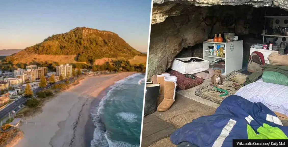 Millionaires attempt to evict homeless man living in a cave because he 'spoils their view'