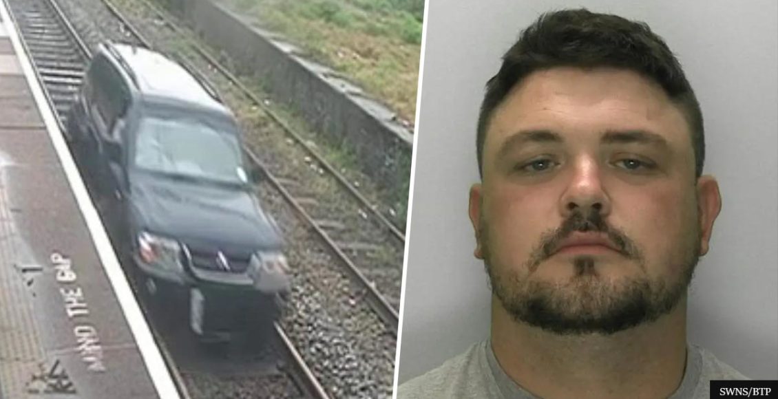 Reckless Man Jailed After CCTV Footage Caught Him Driving On Train Tracks
