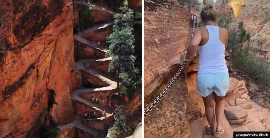 Woman completes one of the most dangerous US hikes in SANDALS
