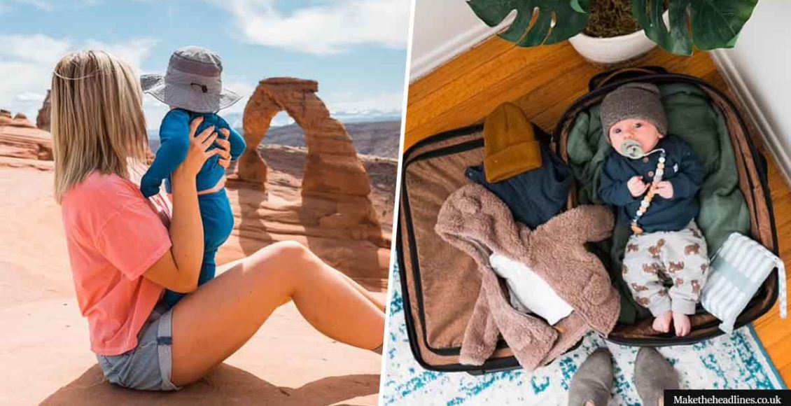 Mom reveals her BABY, a travel influencer, earns $1,000 a month traveling the U.S.