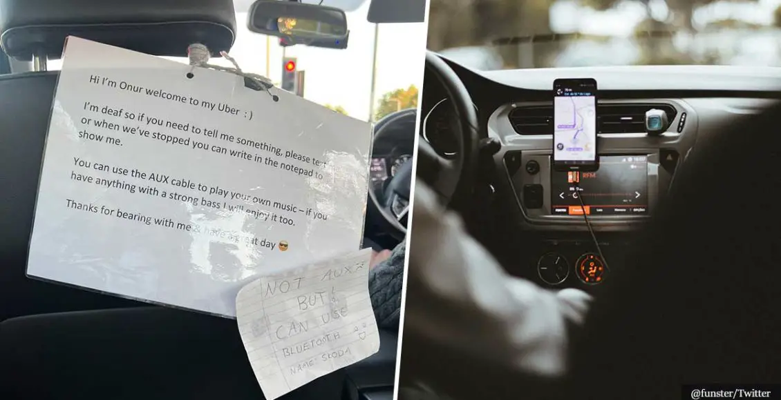 Deaf Uber driver's touching way of communicating with passengers will melt your heart