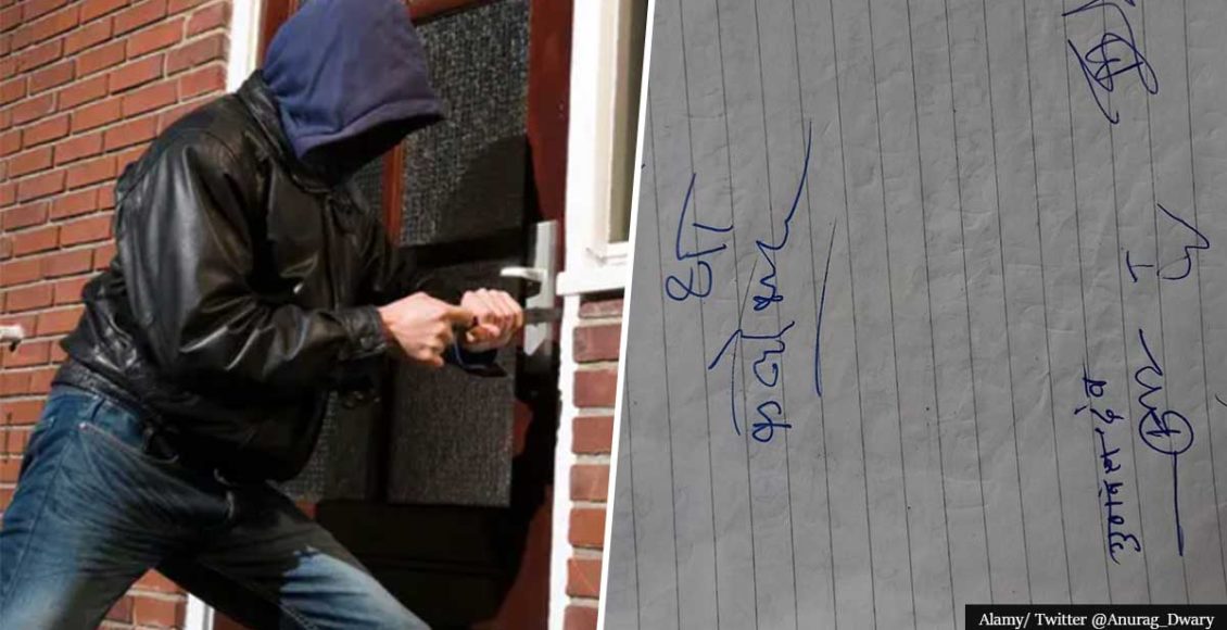 Disappointed Burglar Leaves Angry Note After Not Finding Enough Things To Steal