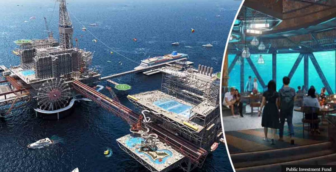 Saudi Arabia's Revolutionary Oil Rig Theme Park; To House Adventure Aquatic Sports Facilities And Luxury Hotels