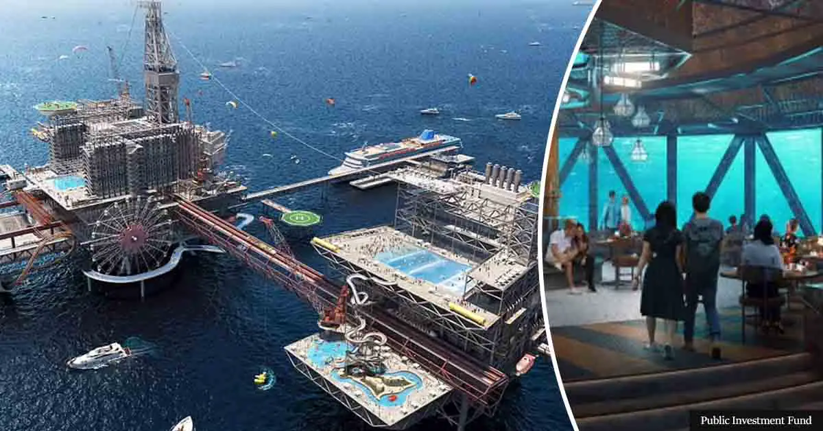 Saudi Arabia's Revolutionary Oil Rig Theme Park; To House Adventure Aquatic Sports Facilities And Luxury Hotels