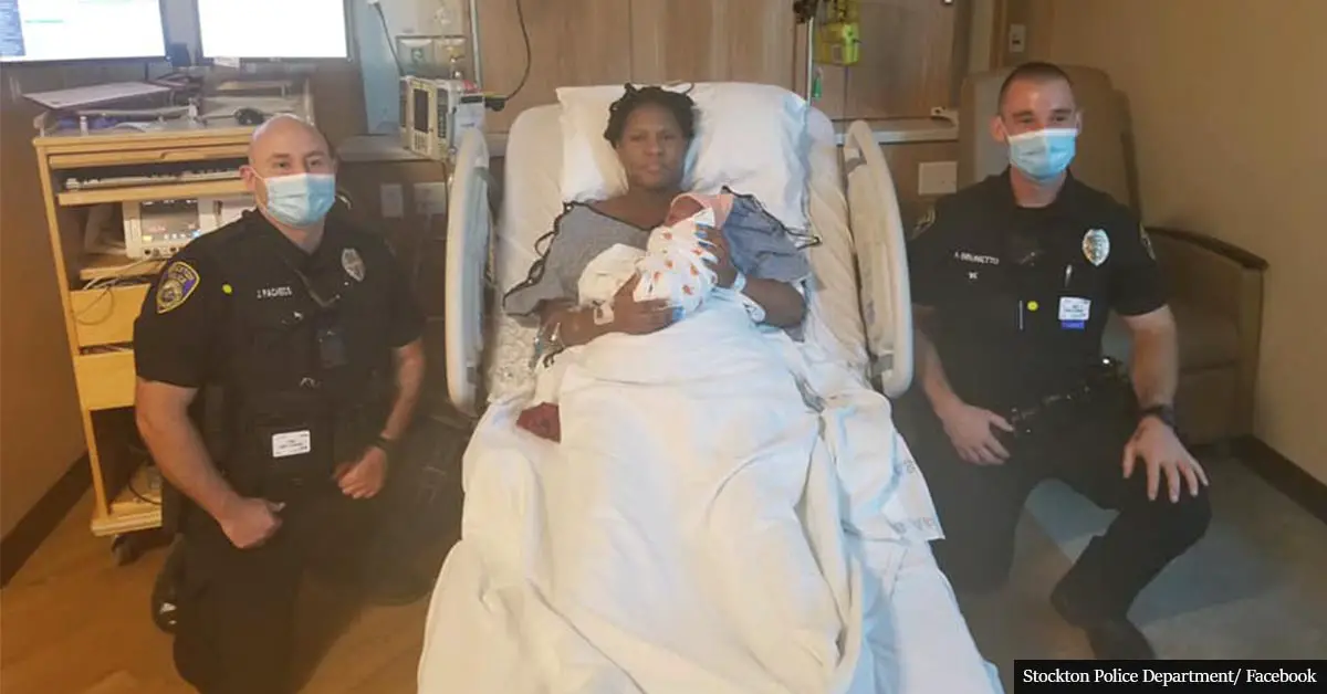 Two officers deliver baby in police parking lot as mom can’t make it to hospital