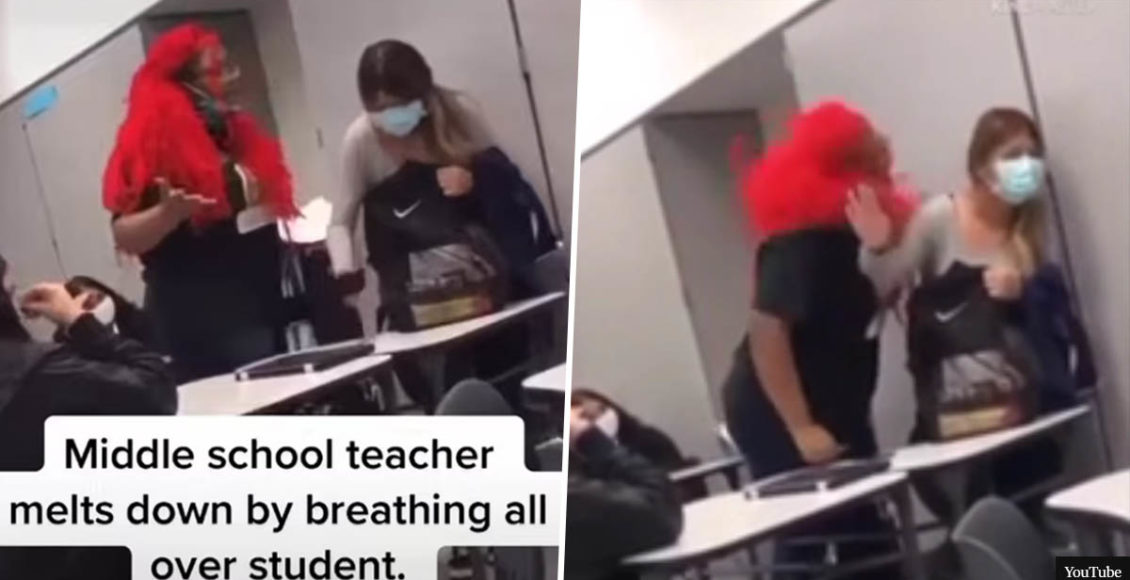 Viral Footage Shows Crazed Teacher Removing Mask And intentionally Exhaling Over Student