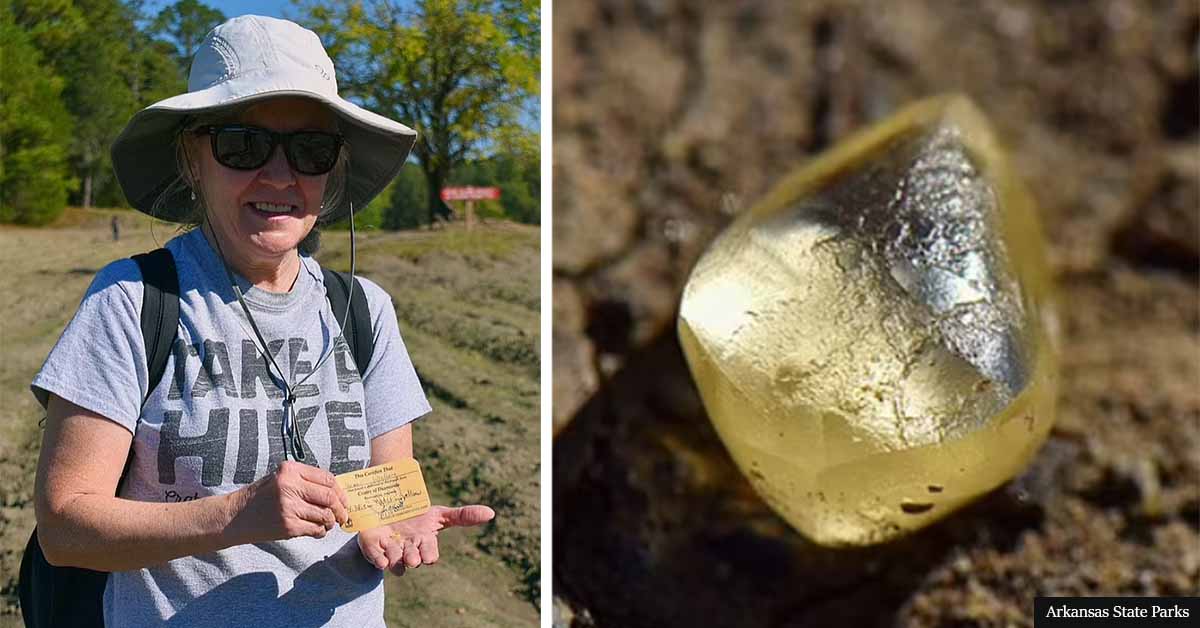Woman Finds Massive 4 Carat DIAMOND At An Arkansas State Park