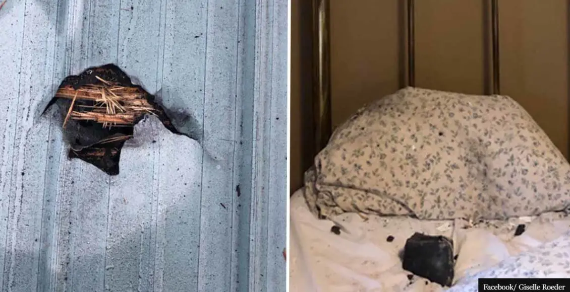 Woman Wakes Up To A Hole In Her Roof And A Meteor On Her Pillow