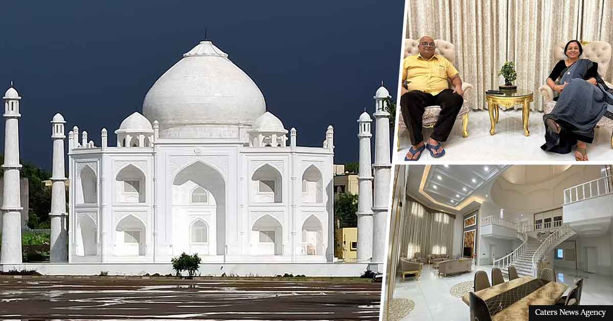 Husband builds his wife her own huge copy of Taj Mahal as a symbol of his love