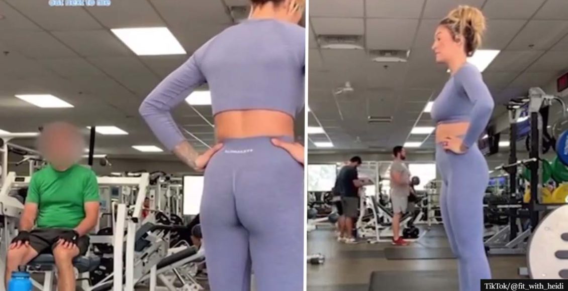 Personal Trainer Praised For Confronting "Creepy Old Guy" Staring At Her In The Gym