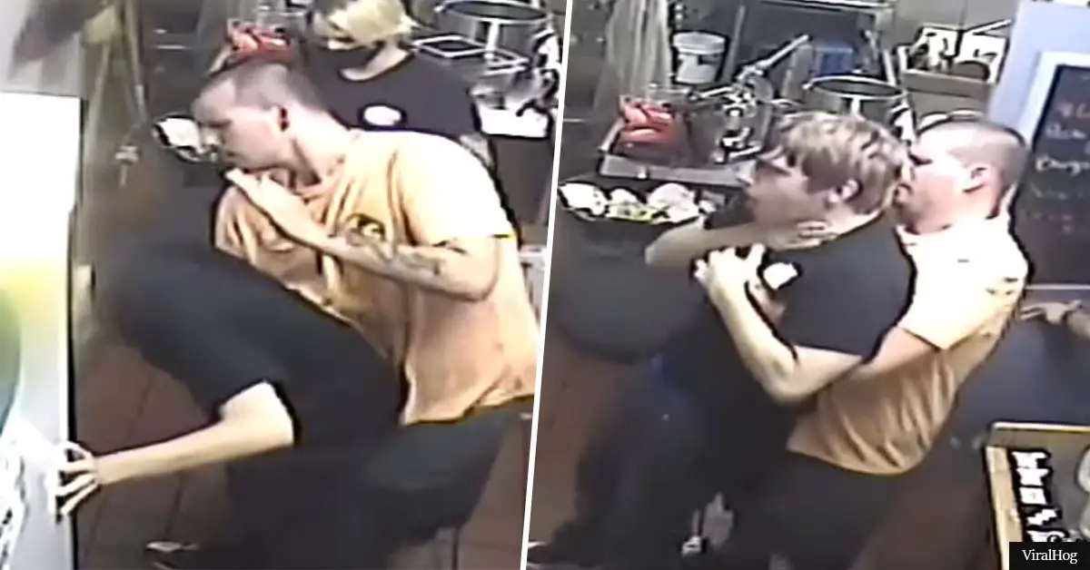 VIDEO: Hero bartender saves coworker's life with Heimlich maneuver