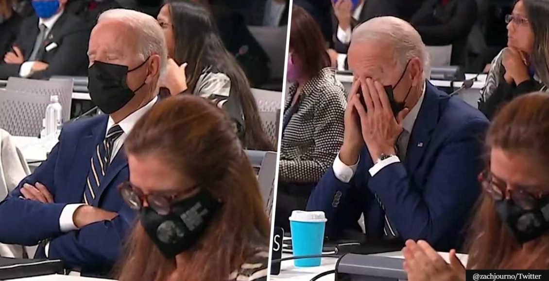 VIDEO: Joe Biden appears to fall asleep during COP26 Climate Conference