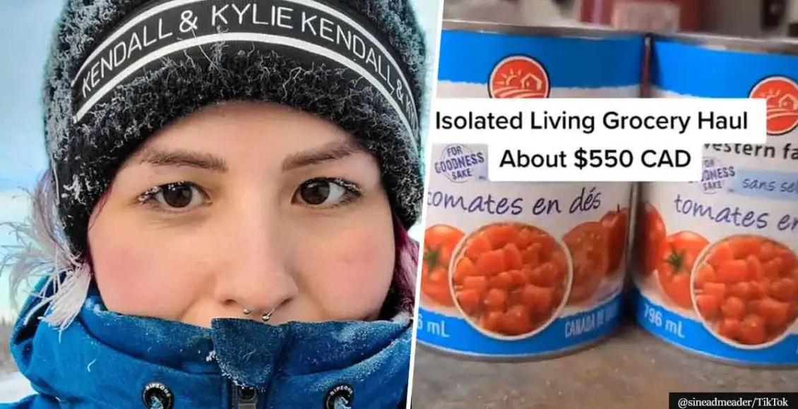 Woman living in isolated town travels TWO DAYS in dangerous conditions to get food