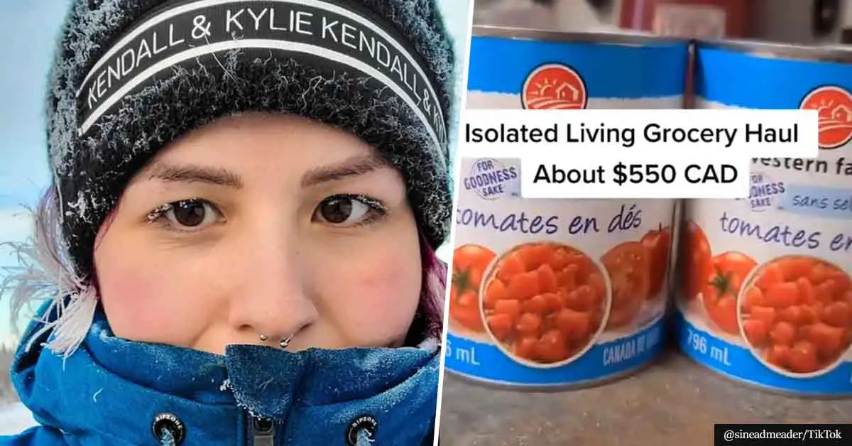 Woman living in isolated town travels TWO DAYS in dangerous conditions to get food